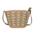 Sac raphia chic – Touches colorées