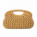 Sac à main en raphia tressé – Beige naturel