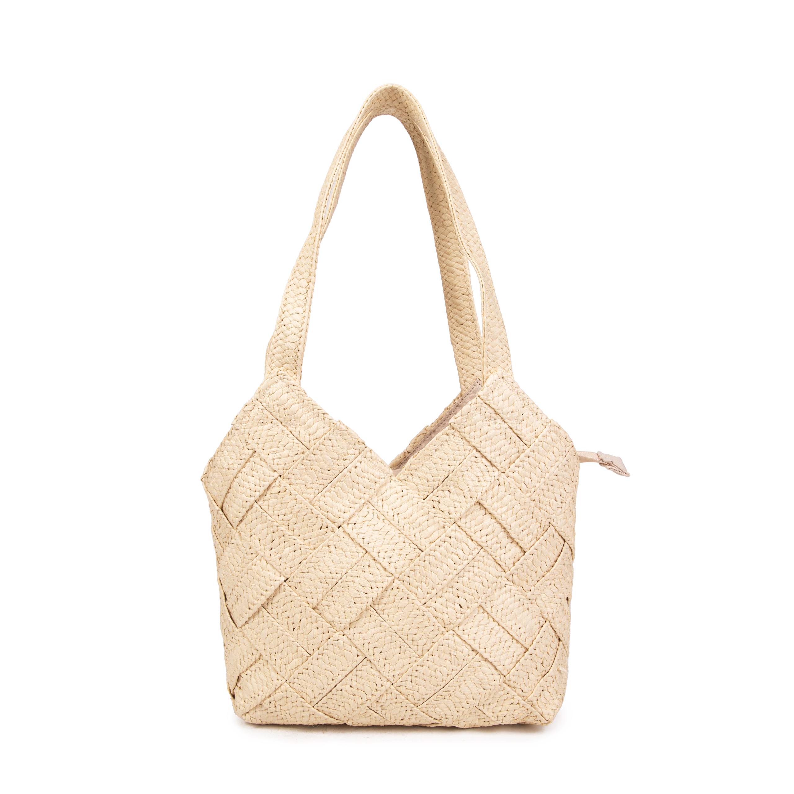 Sac Palma en Raphia Tressé